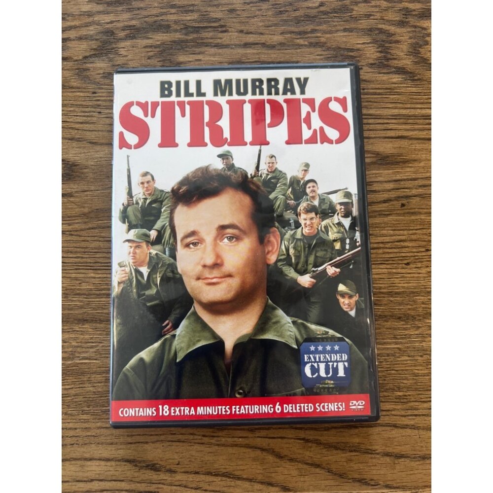 Stripes 1981 DVD Extended Cut Comedy War Bill Murray Harold Ramis Pre-Owned